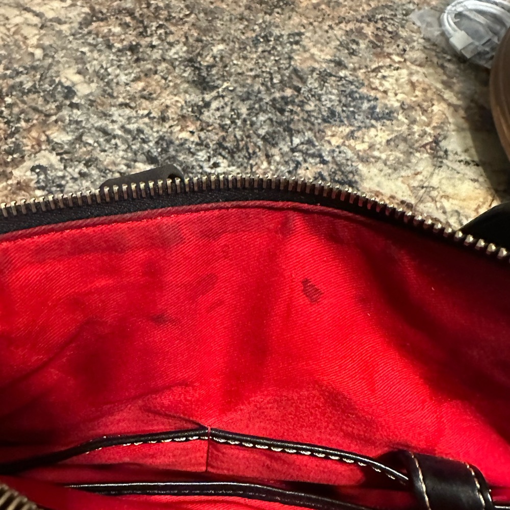 Dooney & Bourke Black Leather Bag - Picture 7 of 9